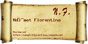 Német Florentina névjegykártya